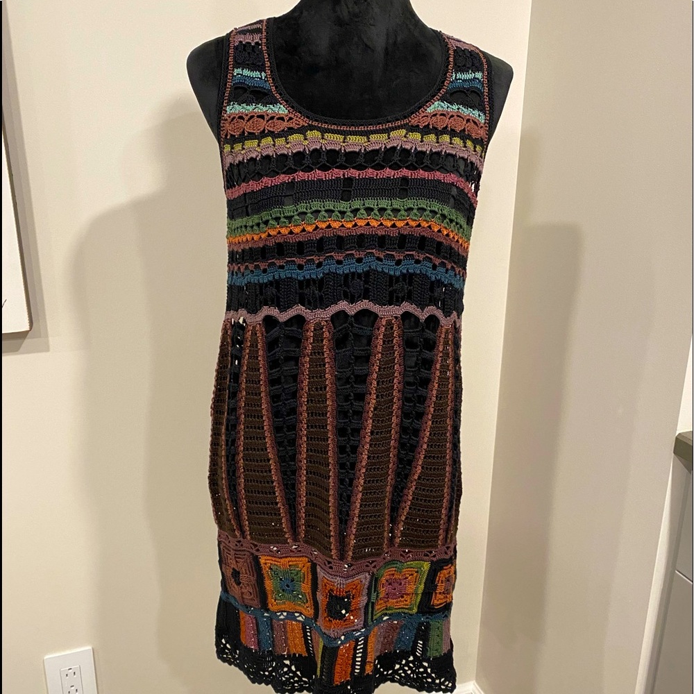 Perfect for summer! Crochet granny square dress or tunic.